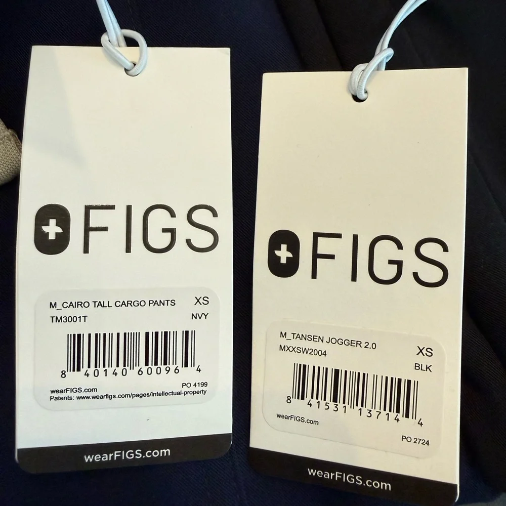 Figs men’s Navy and Black Scrub Pants